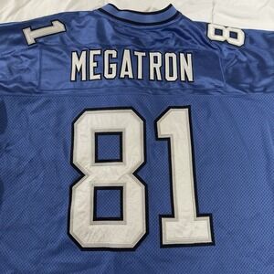 Megatron Detroit Lions Jersey Size 56 Embroidered 81 Reebok NFL Calvin Johnson